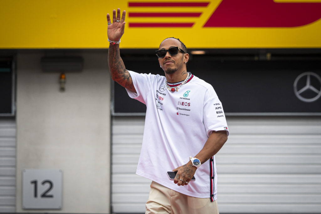 Mercedes AMG Petronas F1 Team's British driver Lewis