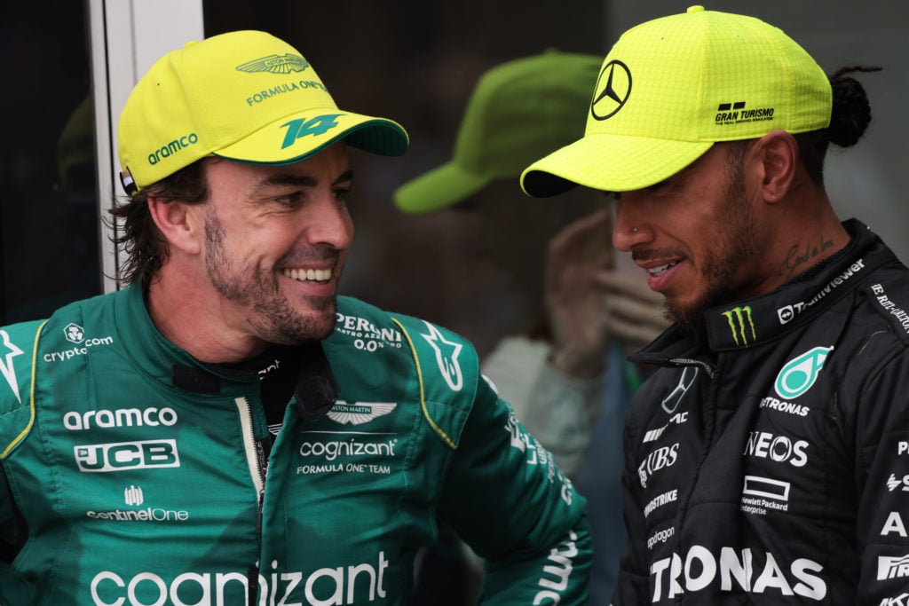 Fernando Alonso and Lewis Hamilton after Canadian Grand Prix