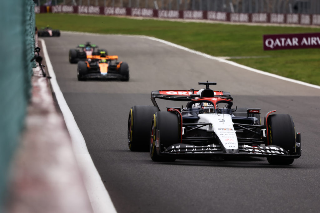 AlphaTauri driver Daniel Ricciardo racing at the F1 Grand Prix of Belgium