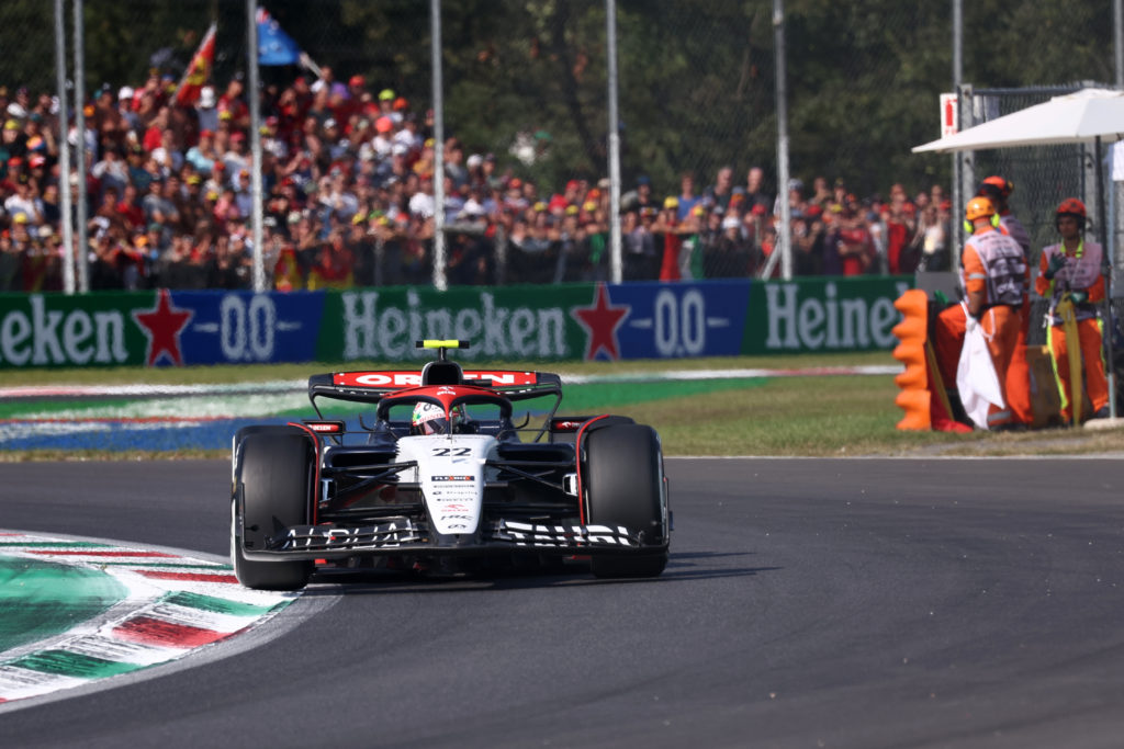 Yuki Tsunoda of AlphaTauri in action at Italian GP amid F1 future claim
