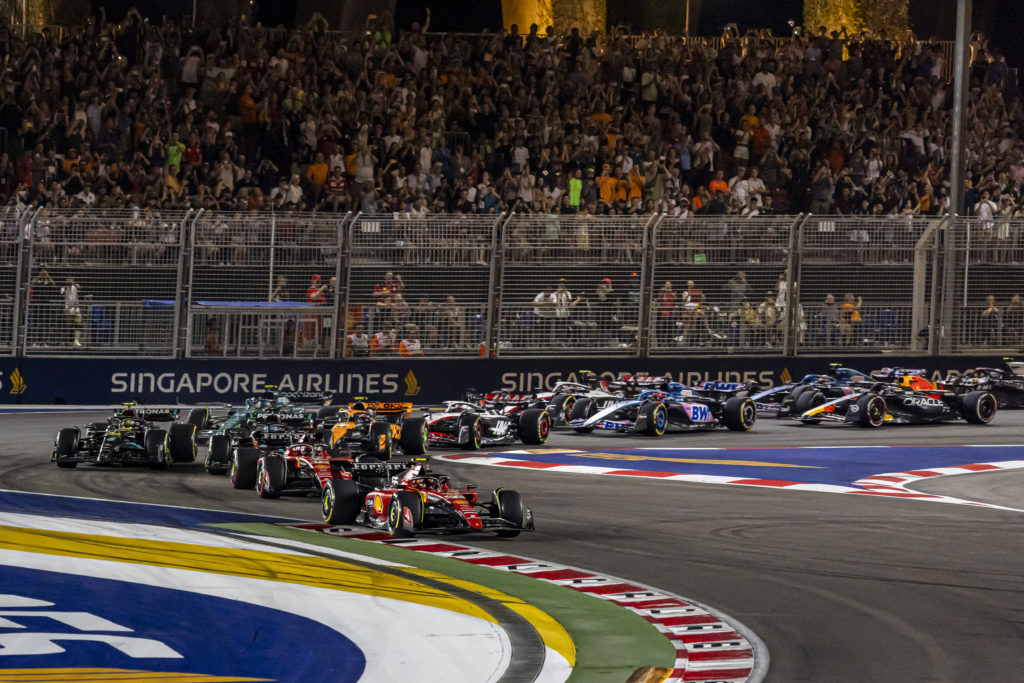 Ferrari driver Charles Leclerc during F1 Singapore GP