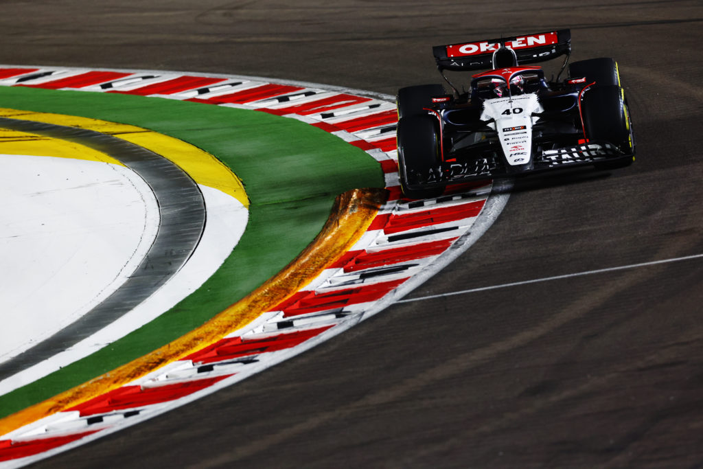 AlphaTauri F1 driver Liam Lawson at Singapore GP