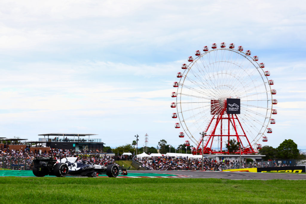 AlphaTauri driver Liam Lawson during practice at Japanese GP as F1 future decision looms