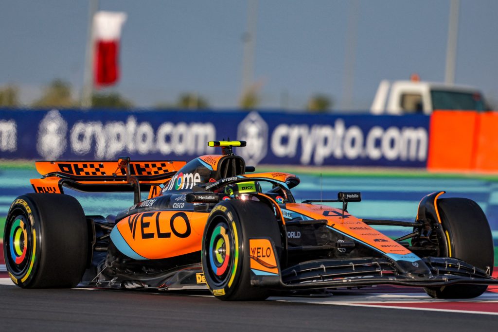 McLaren driver Lando Norris during Sprint Shootout at Qatar Grand Prix