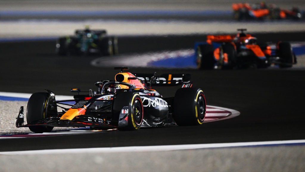 Red Bull driver Max Verstappen and McLaren driver Oscar Piastri during F1 Qatar GP