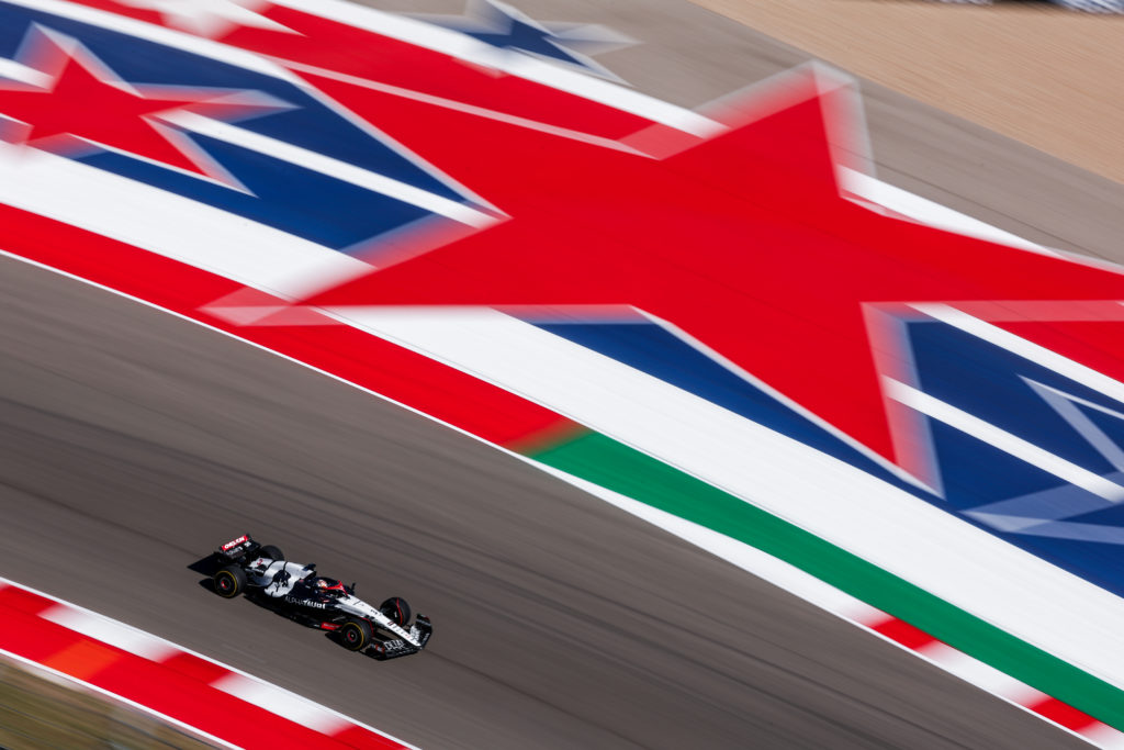 AlphaTauri Formula 1 driver Daniel Ricciardo during United States GP