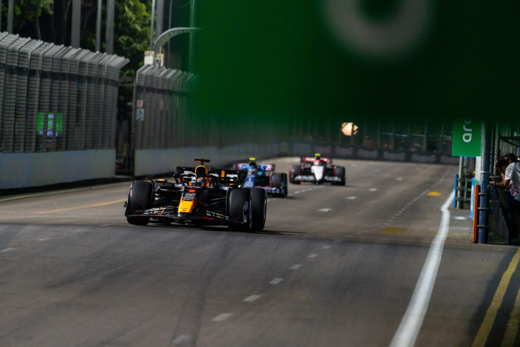 Red Bull driver Max Verstappen during qualifying at the Singapore Grand Prix amid verdict on F1 rule change on impeding
