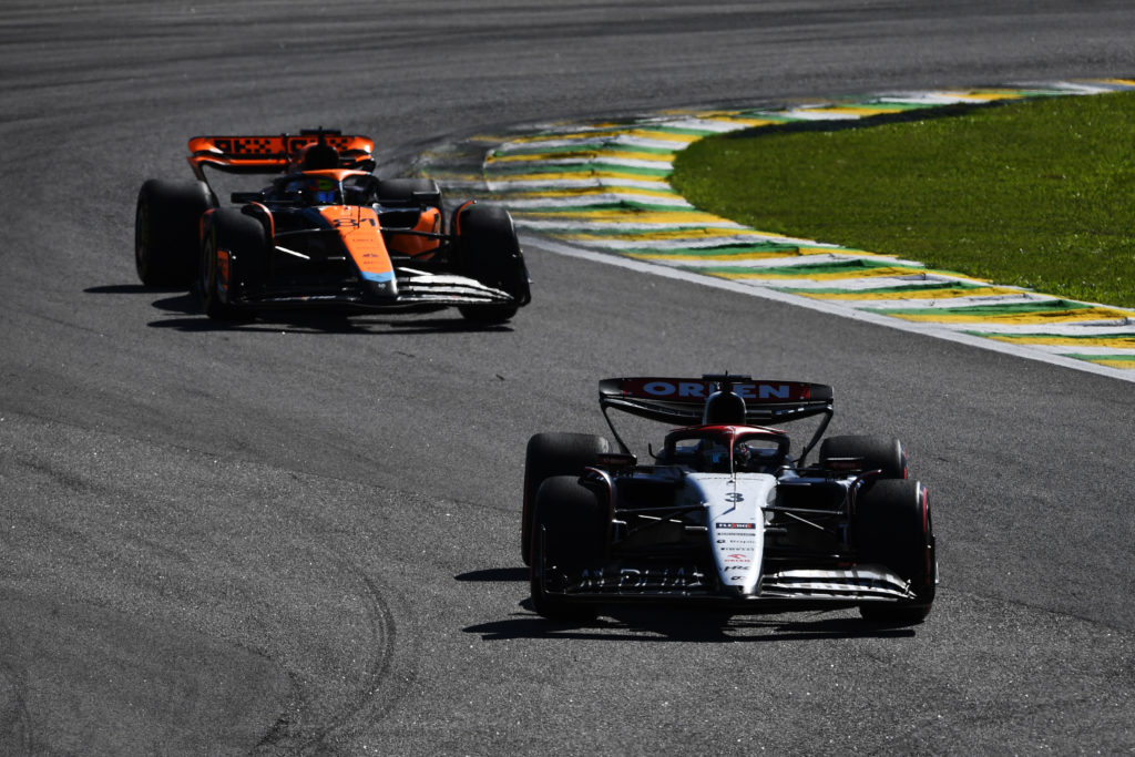 AlphaTauri driver Daniel Ricciardo during Sao Paulo GP in Brazil