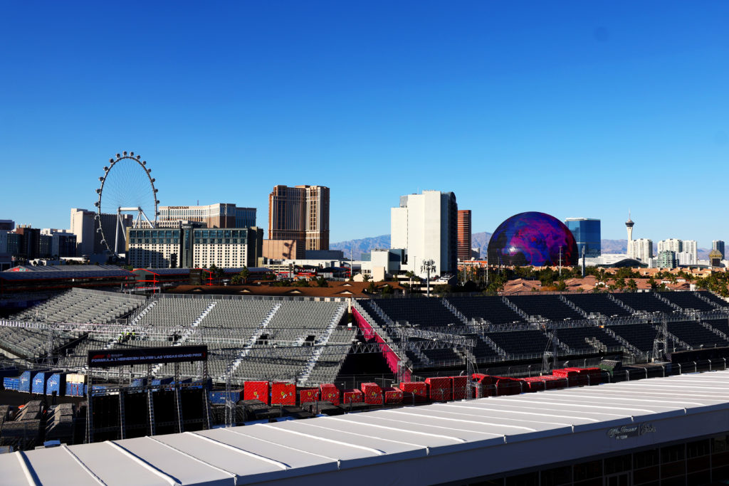 Las Vegas ahead of debut F1 Grand Prix on the Strip as Red Bull driver Sergio Perez raises fears over temperatures