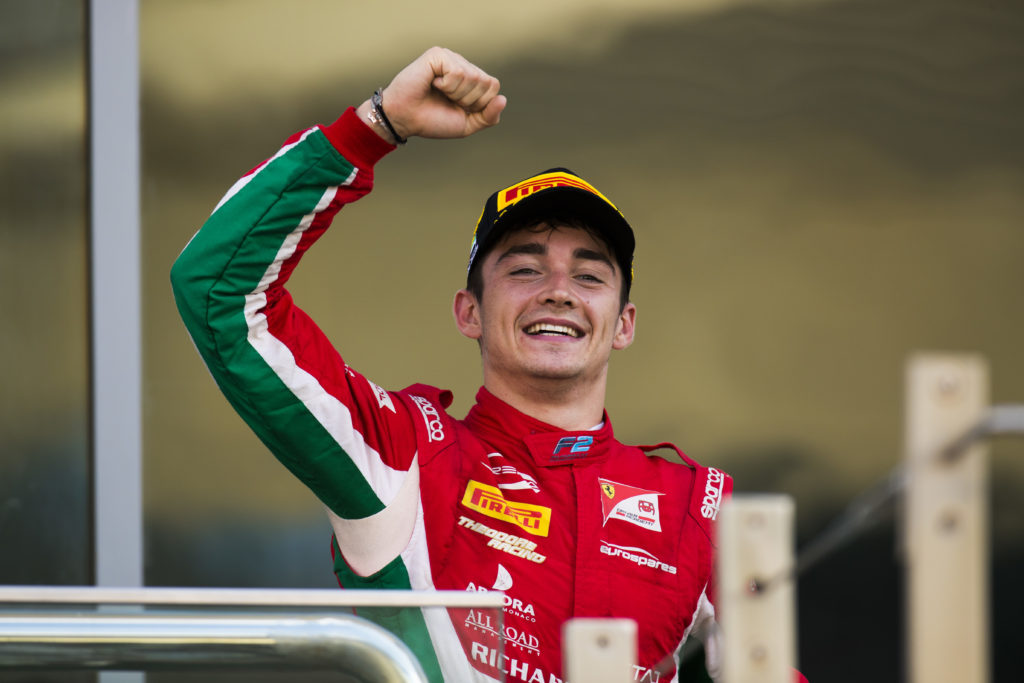 2017 FIA Formula 2 Round 11..Yas Marina Circuit, Abu Dhabi, United Arab Emirates..Sunday 26 November 2017..Charles Leclerc (MCO, PREMA Racing). .