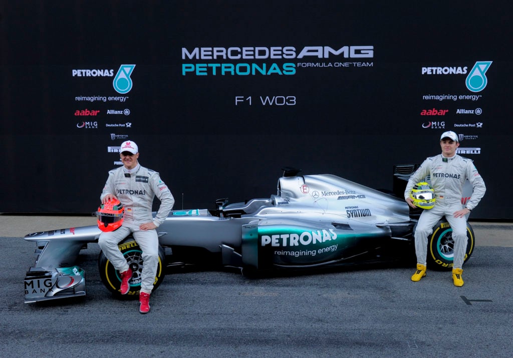 Mercedes Petronas F1 team drivers German