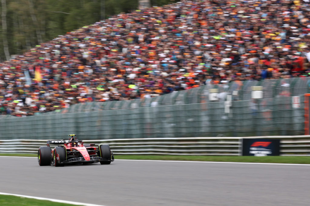 Carlos Sainz of Scuderia Ferrari on track during the F1