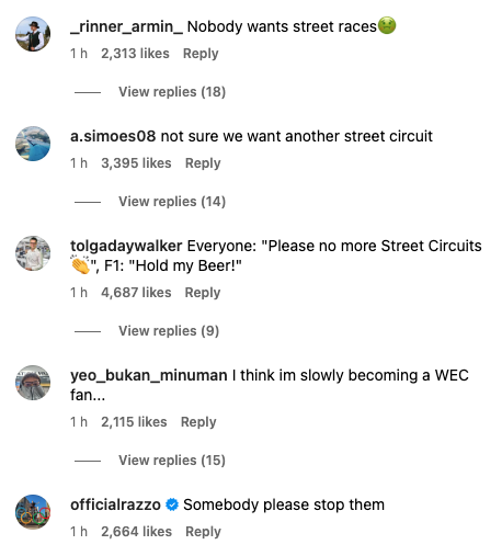F1 fans react to news of Madrid Grand Prix