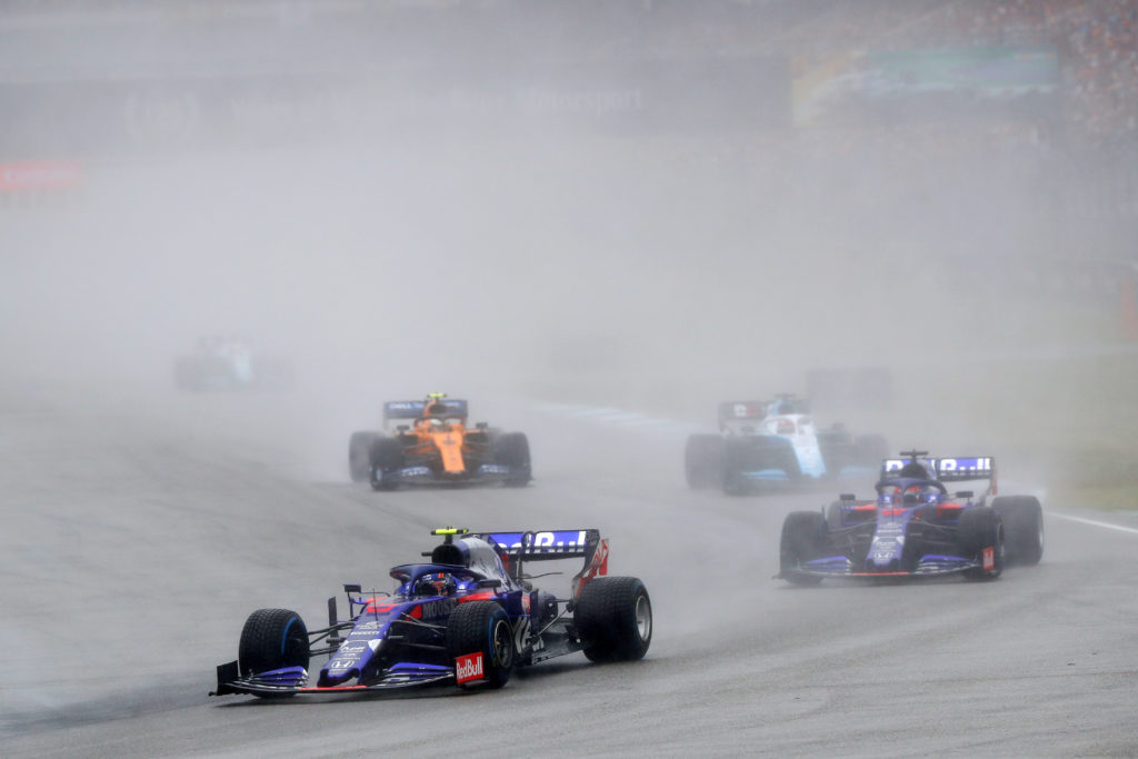 Williams driver Alex Albon at 2019 F1 German GP for Toro Rosso