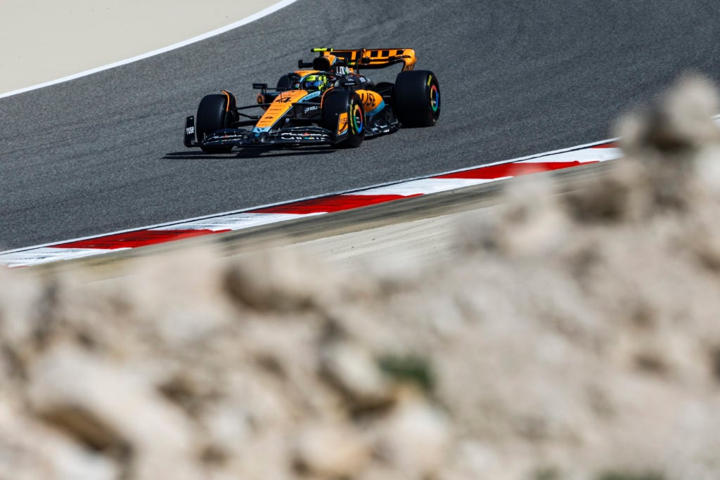 McLaren driver Lando Norris at 2023 F1 pre-season test in Bahrain