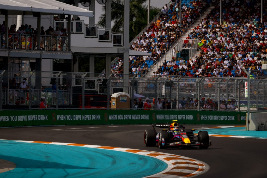 Red Bull driver Sergio Perez during 2023 F1 Miami GP