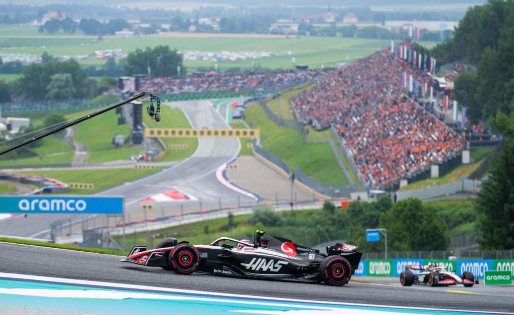 Haas driver Nico Hulkenberg during Sprint at 2023 F1 Austrian GP Sprint Shootout