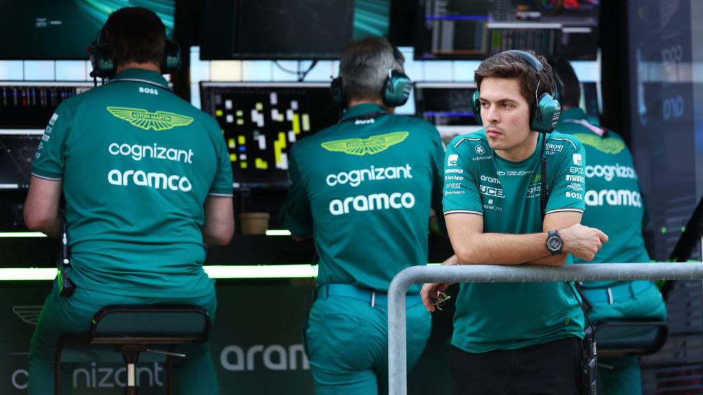 Aston Martin reserve driver Felipe Drugovich during Bahrain 2023 F1 pre-season test