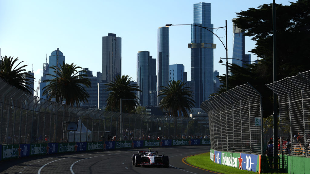 Haas driver Nico Hulkenberg during Sprint at 2023 F1 Australian GP