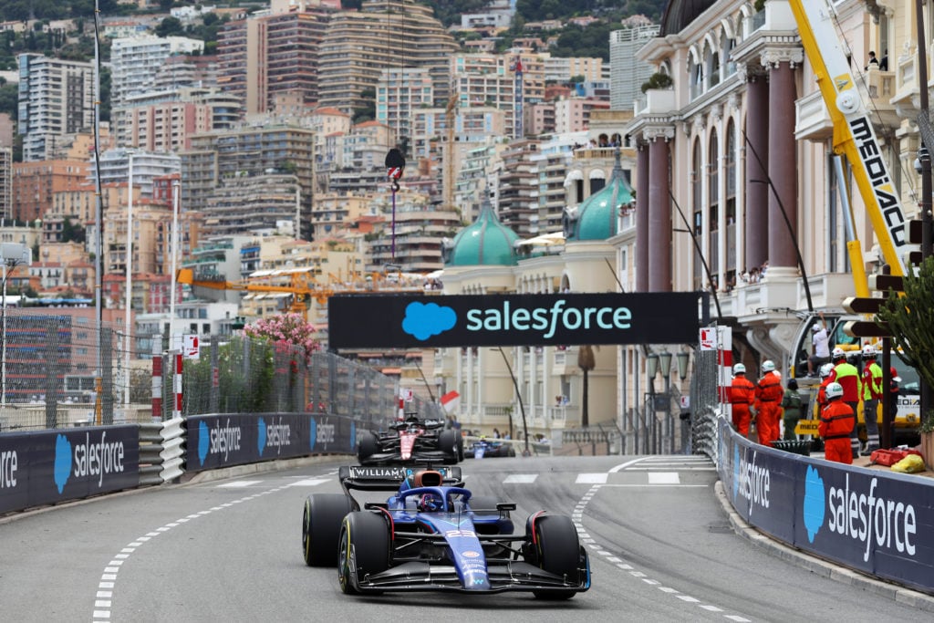Williams driver Alex Albon at the 2023 F1 Monaco GP