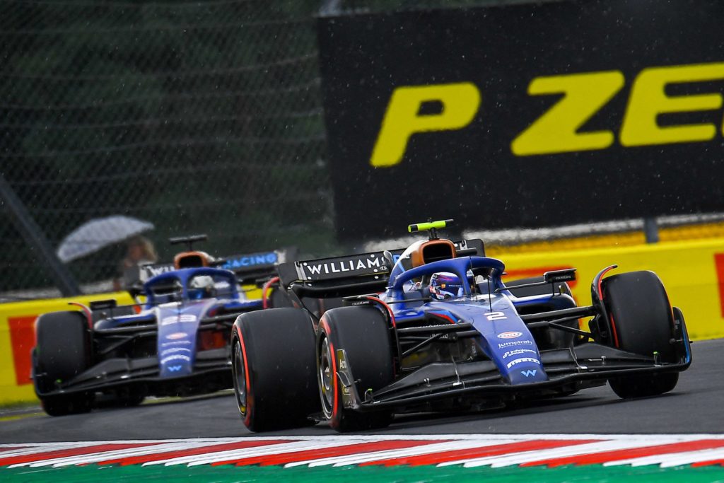 Williams drivers Logan Sargeant and Alex Albon at 2023 F1 Hungarian GP