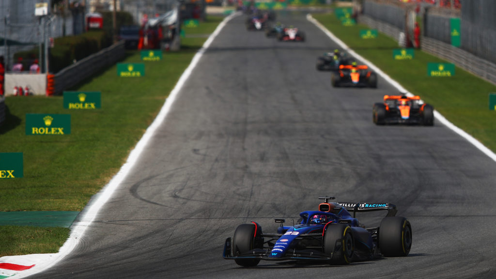 Williams driver Alex Albon at 2023 F1 Italian GP