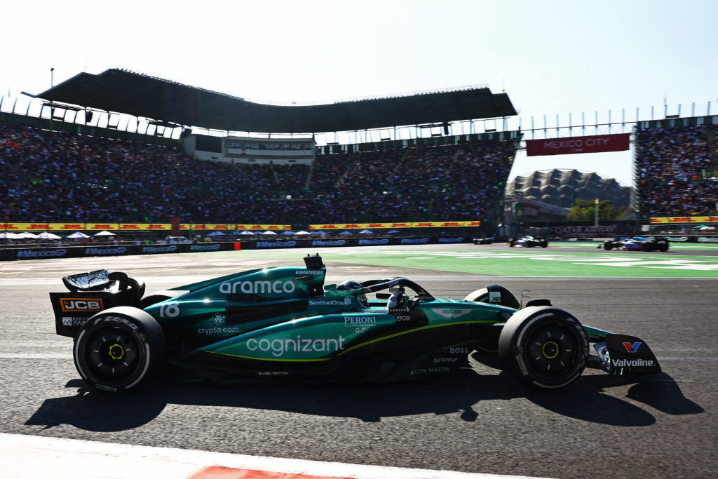 Aston Martin driver Lance Stroll at 2023 F1 Mexico City GP