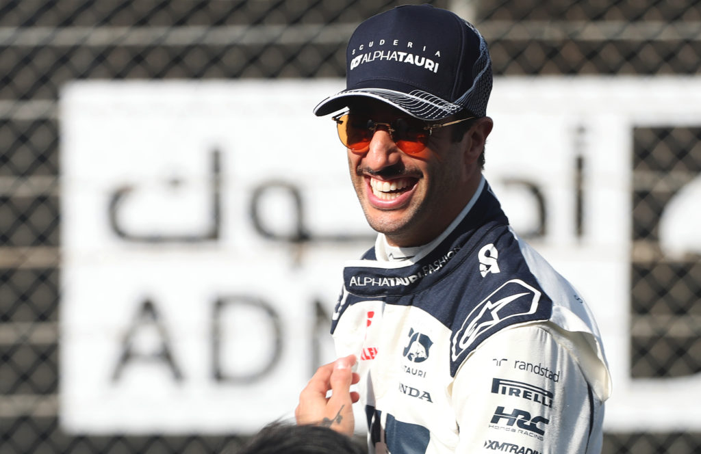 Visa Cash App RB driver Daniel Ricciardo at final race as AlphaTauri at 2023 F1 Abu Dhabi GP