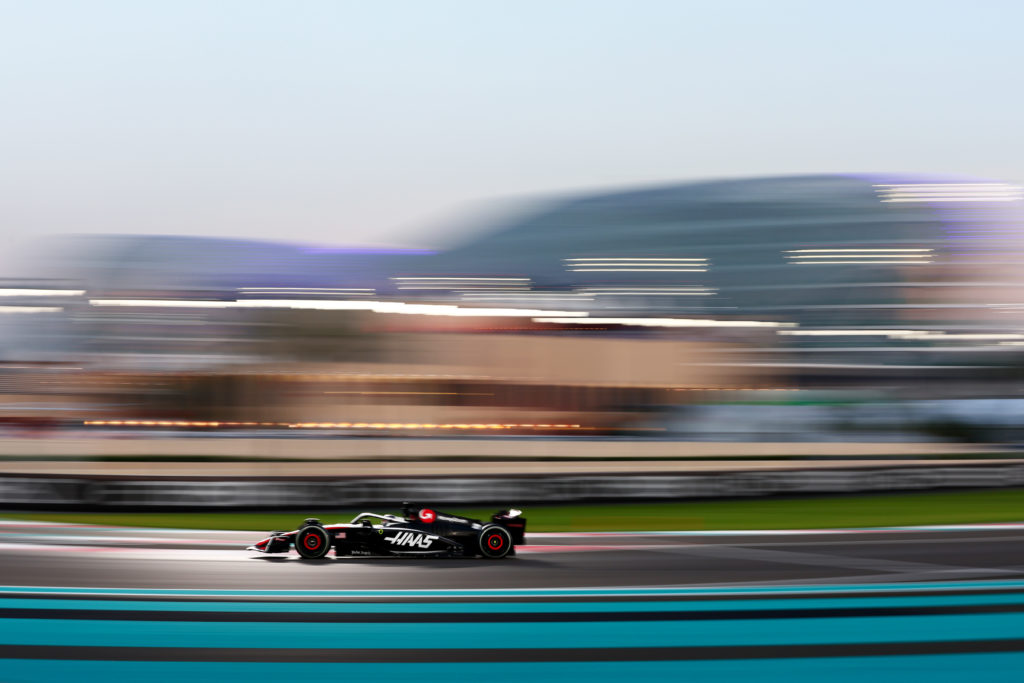 Haas driver Kevin Magnussen at 2023 F1 Abu Dhabi GP