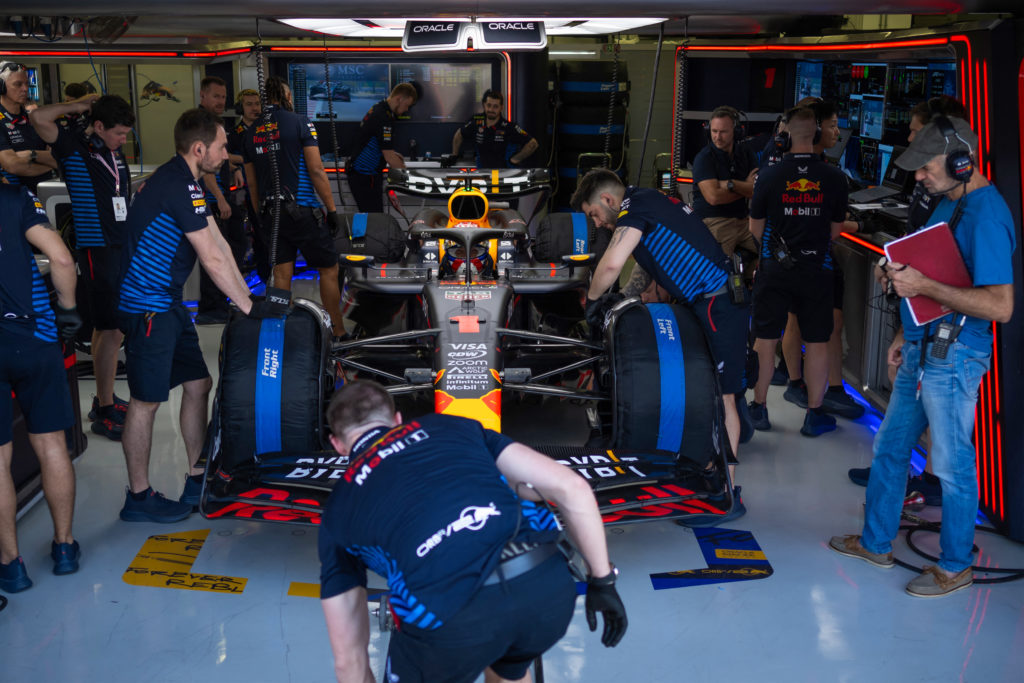 Red Bull driver Max Verstappen at 2024 F1 pre-season test in Bahrain