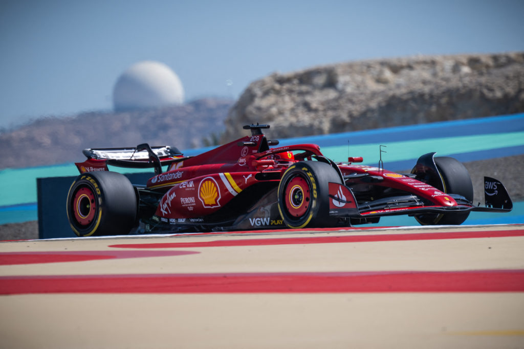 Ferrari driver Charles Leclerc during 2024 F1 pre-season test in Bahrain