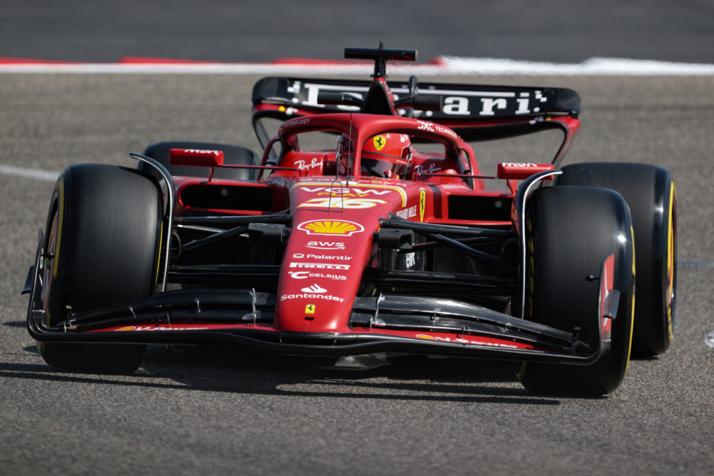 Ferrari driver Charles Leclerc during 2024 F1 pre-season test in Bahrain