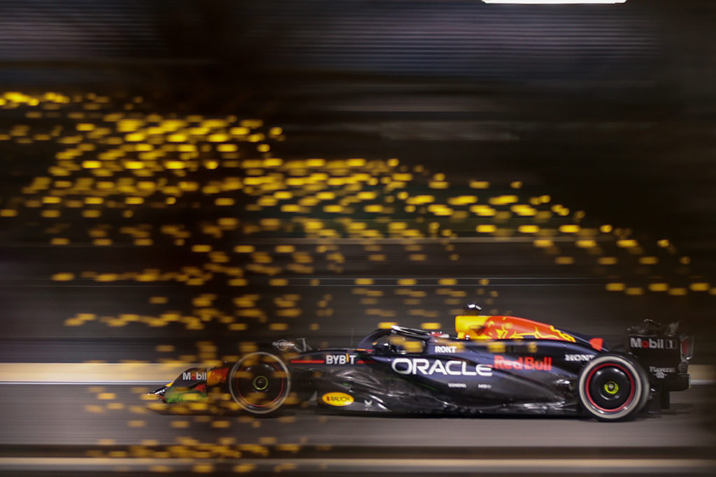 Red Bull F1 driver Max Verstappen at 2024 pre-season test in Bahrain
