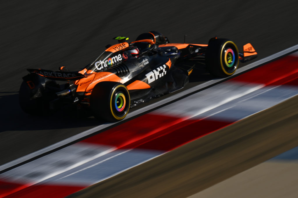 McLaren driver Lando Norris at 2024 F1 pre-season test in Bahrain