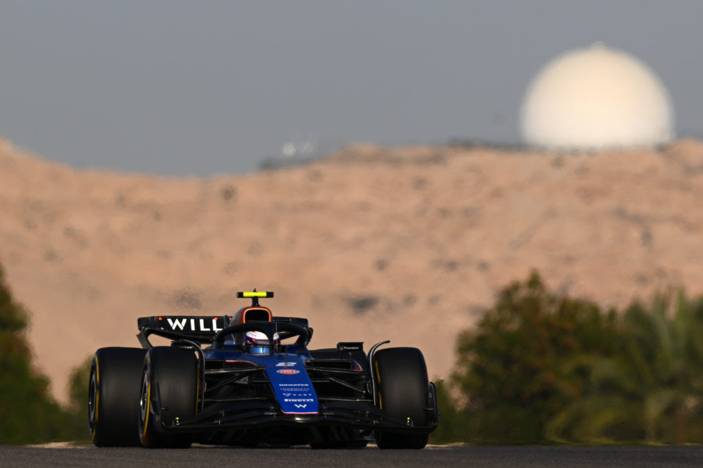 Williams driver Logan Sargeant during F1 2024 pre-season test in Bahrain
