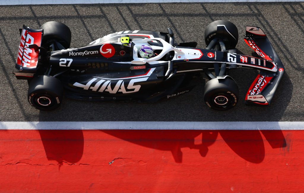 Haas driver Nico Hulkenberg at 2024 F1 pre-season test before Bahrain GP