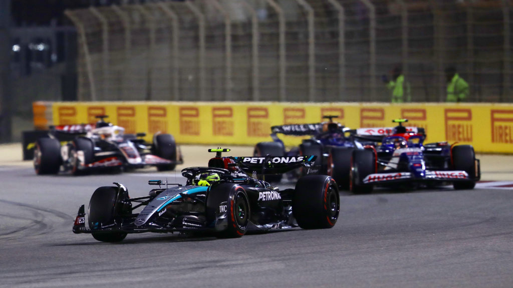 Mercedes driver Lewis Hamilton during 2024 F1 Bahrain GP