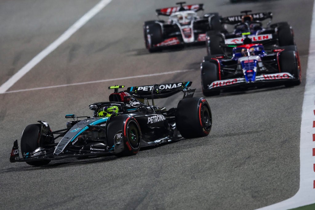 Mercedes driver Lewis Hamilton during 2024 F1 Bahrain GP