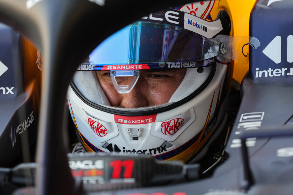 Red Bull driver Sergio Perez in 2024 F1 Saudi Arabian GP practice