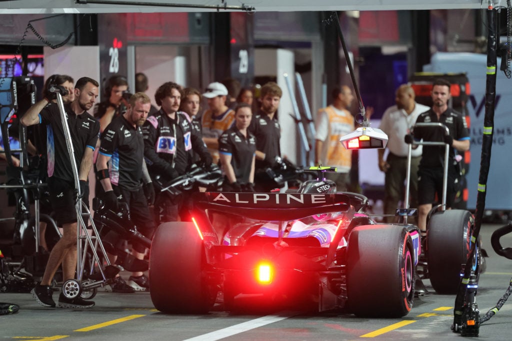 Alpine driver Pierre Gasly in 2024 F1 Saudi Arabian GP qualifying