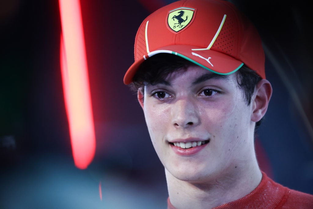 Ferrari reserve driver Oliver Bearman at 2024 F1 Saudi Arabian GP after qualifying
