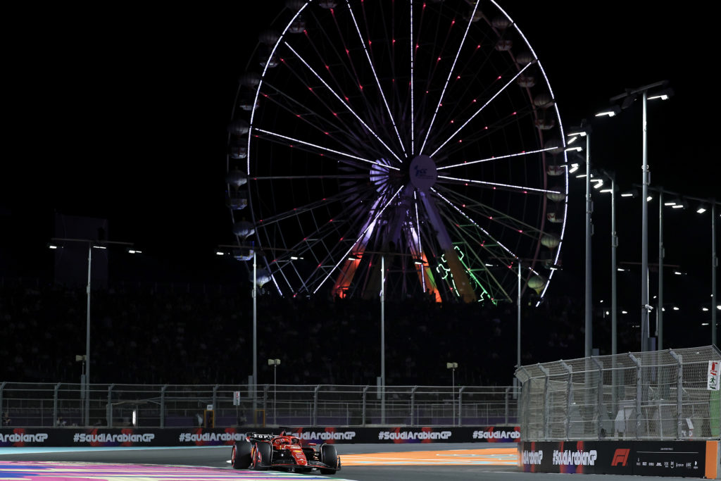 Charles Leclerc of Ferrari in 2024 F1 Saudi Arabian GP qualifying