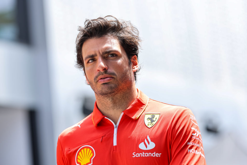 Ferrari driver Carlos Sainz at 2024 F1 Saudi Arabian GP amid Audi rumours