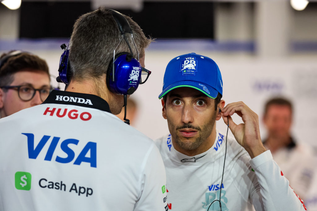 Visa cash App RB driver Daniel Ricciardo in practice at 2024 F1 Saudi Arabian GP