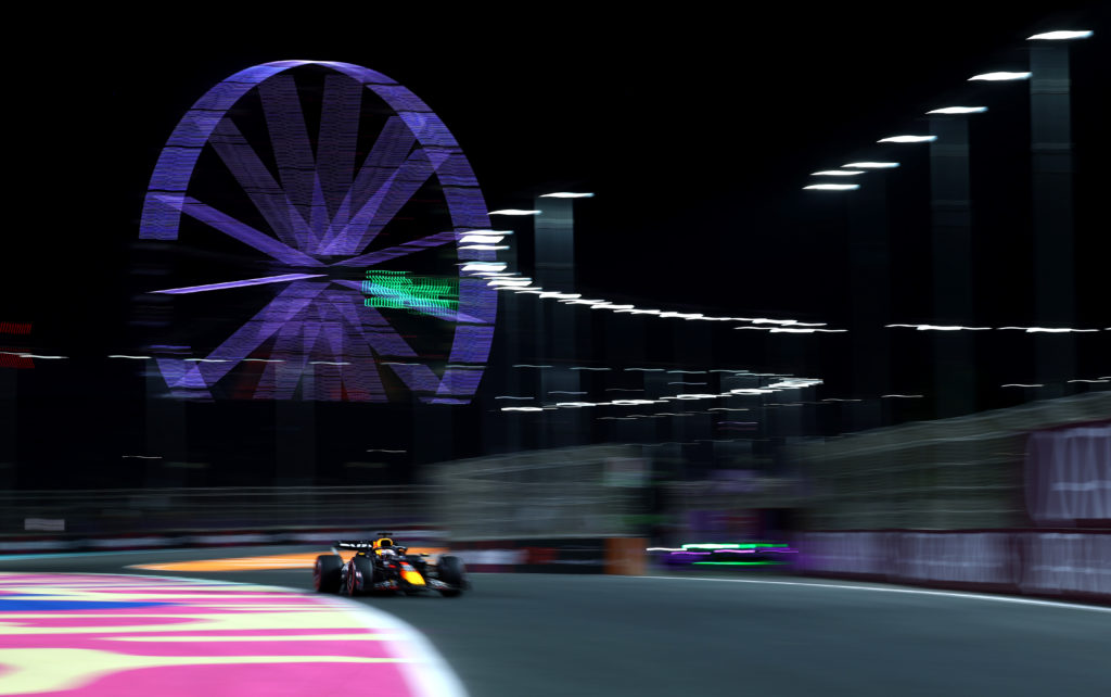 Red Bull driver Max Verstappen in 2024 F1 Saudi Arabian GP practice