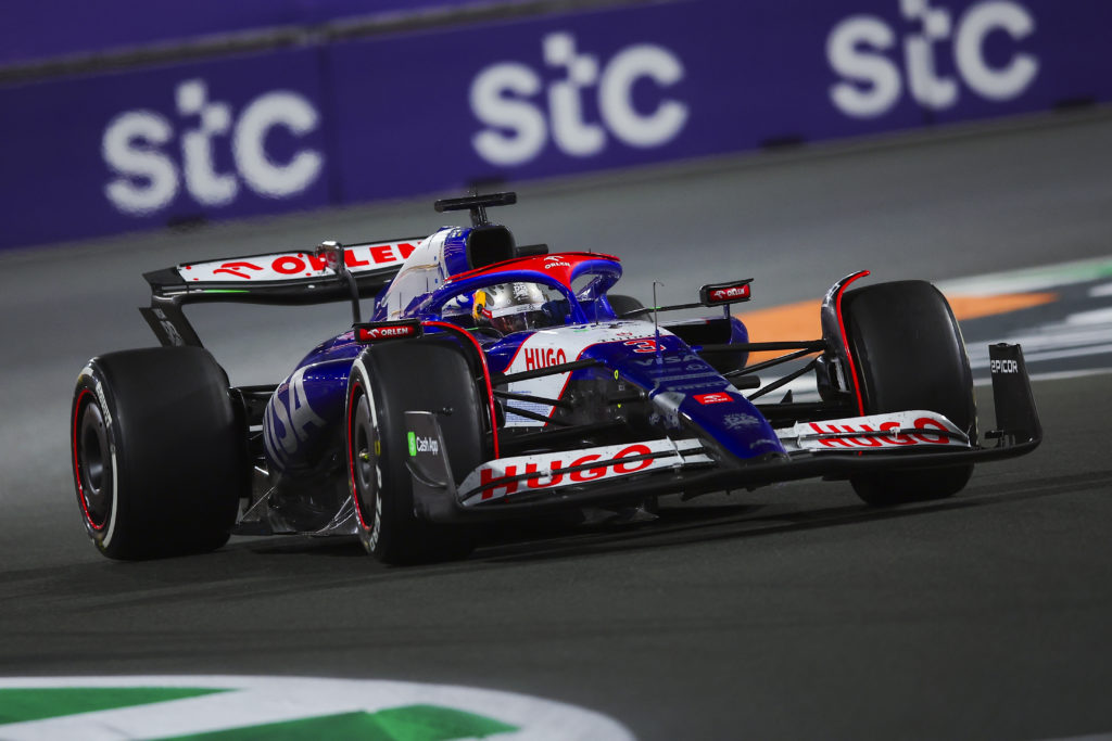Visa Cash App RB driver Daniel Ricciardo in 2024 F1 Saudi Arabian GP
