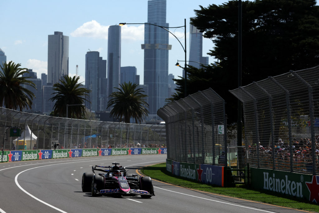 Alpine driver Esteban Ocon in 2024 F1 Australian GP pracitce