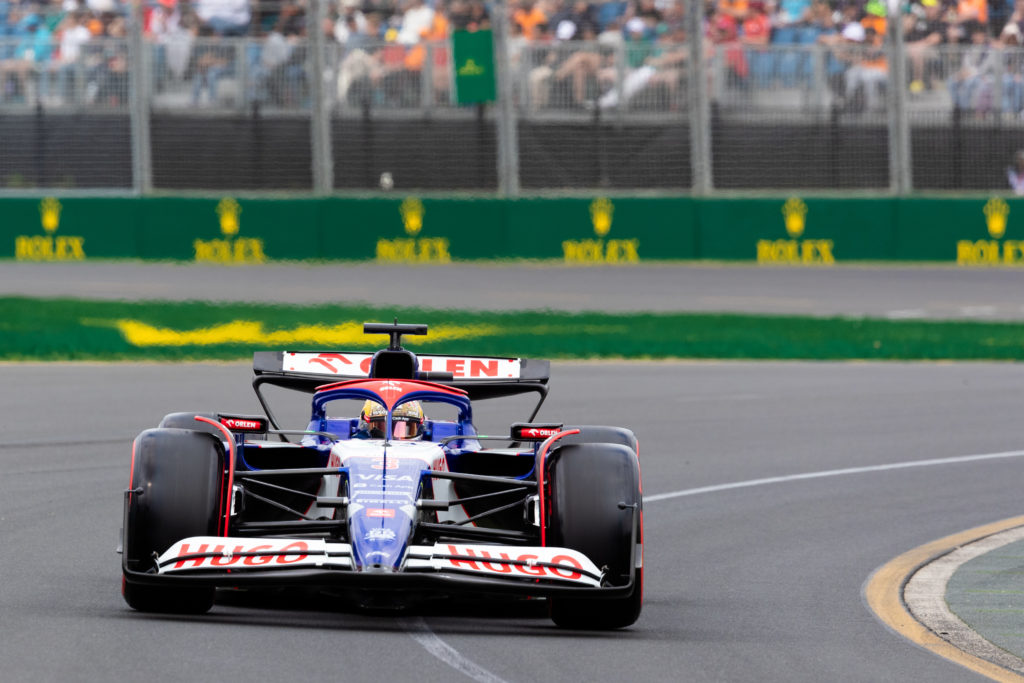 Visa Cash App RB F1 Team driver Daniel Ricciardo in qualifying for 2024 Australian GP