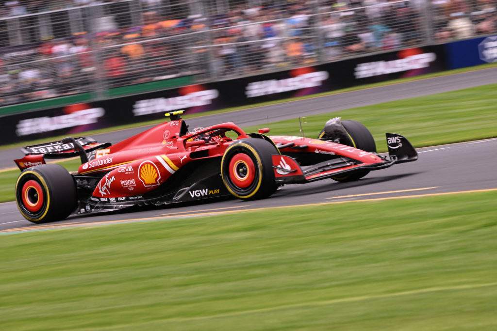 Ferrari driver Charles Leclerc in qualifying for the 2024 F1 Australian GP