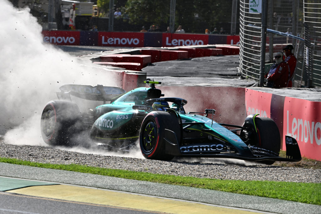 Aston Martin driver Fernando Alonso in qualifying for 2024 F1 Australian GP